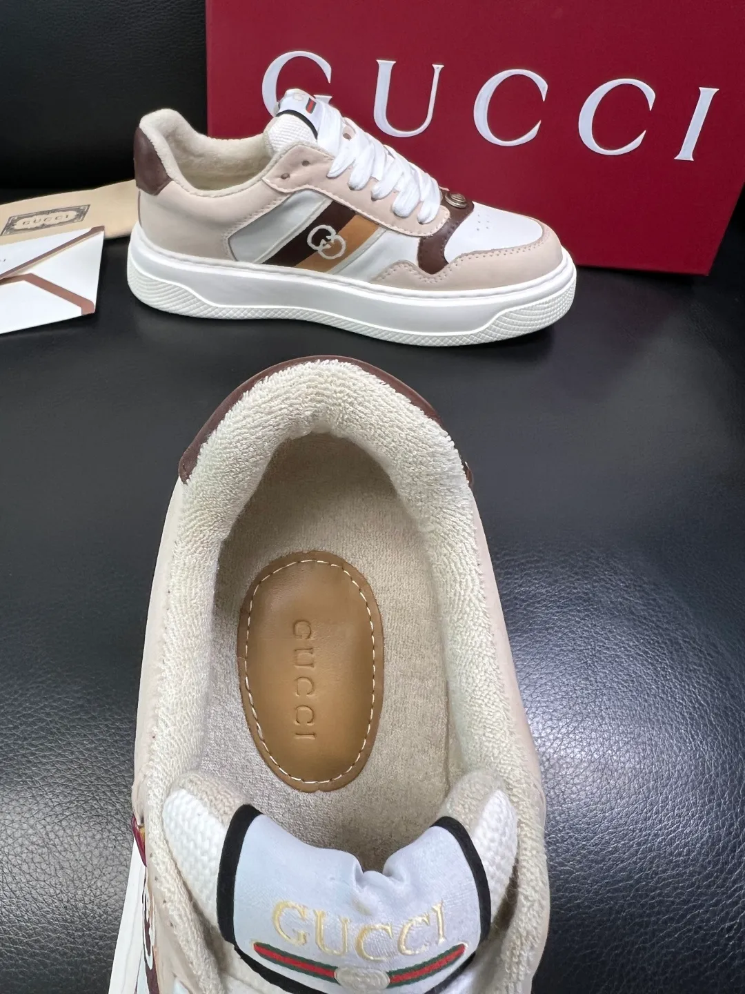 Men's shoes 💰780 Gucci high quality top crafts Gucci counter new original factory configuration, imported cowhide fabric from Italy, imported cowhide lining, breathable and comfortable, sole: original factory special supply original sole super comfortable, original factory and single goods, welcome to compare, code number 38-44 (customized 45)